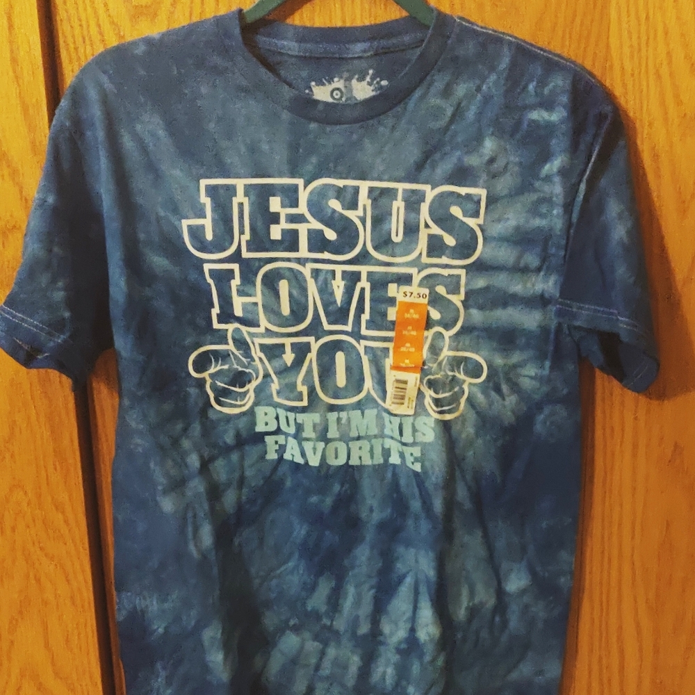 New funny Jesus tshirt men's medium!